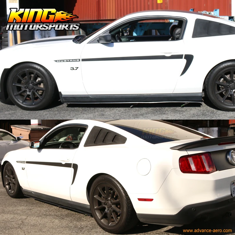 Для 2010 2014 F * Mustang нижние линии Уретановые боковые юбки разветвитель панелей США