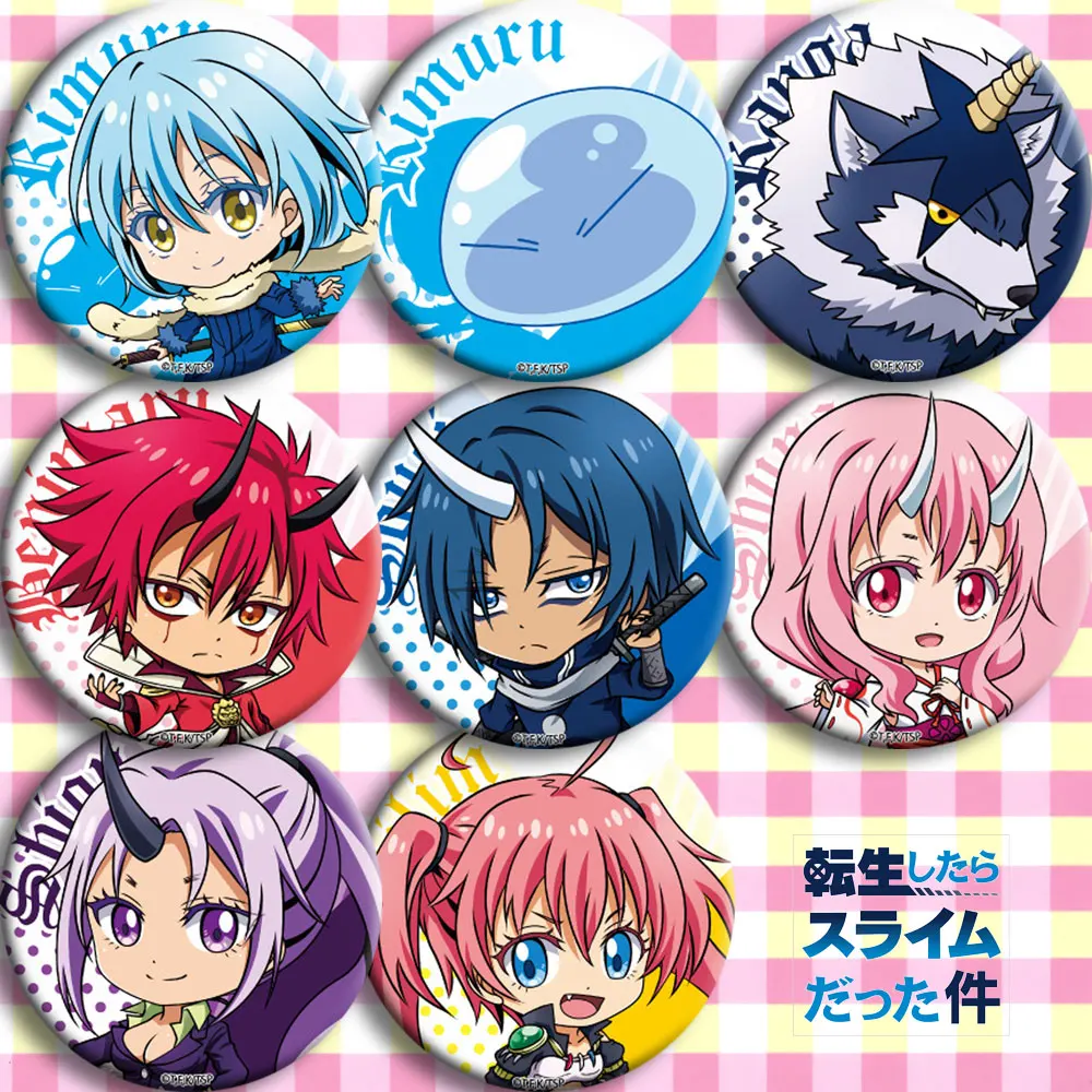 

Brdwn That Time I Got Reincarnated as a Slime Rimuru Tempest benimaru shuna shion souei hakurou Cosplay Badge#ABC