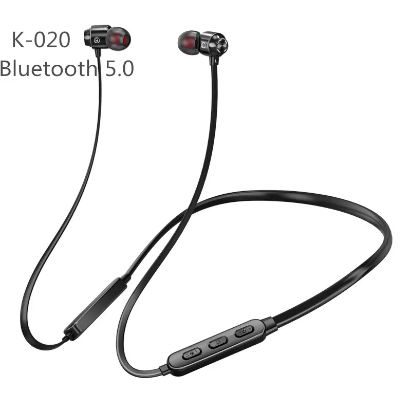 

Bluetooth-наушники Спортивный Бег 5,0 с шейным ободом, беспроводные наушники, басовая стереогарнитура, 180 мАч, с длинной батареей