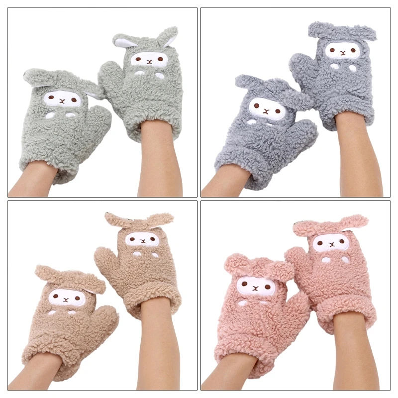 

85WB Winter Windproof Full Finger Glove Baby Mitten Full Wrapped Warm Mittens for Kid Outdoor Riding Warm Mittens