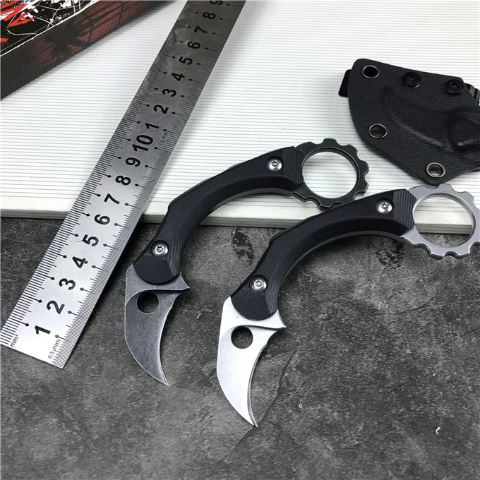59 61HRC Karambit нож 9cr18mov лезвие G10 Ручка острый кемпинг выживания тактический