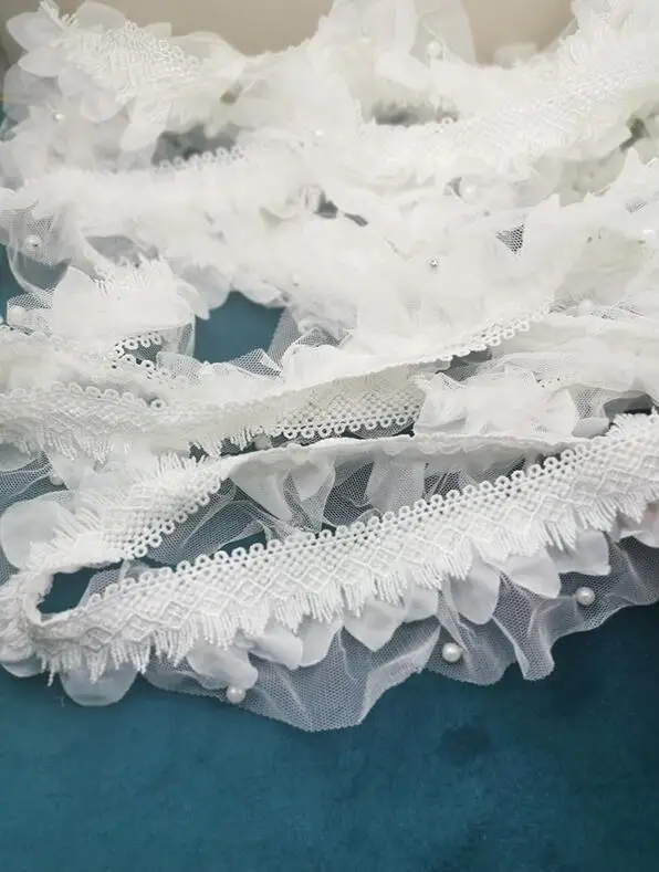 3 метра ширина 23 см красивая белая кружевная сетчатая отделка для свадебного