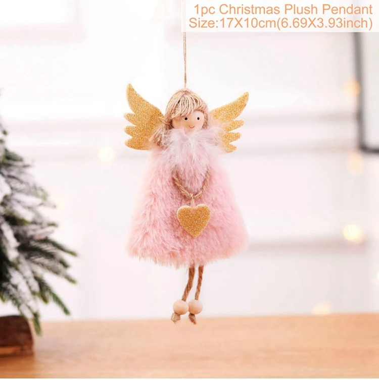 angel doll 30 FENGRISE, Рождественское украшение, Рождественская кукла, украшения,, ангел, кукла, Рождественская елка, подвеска, новогодний, Декор, Рождество - Цвет: angel doll 30