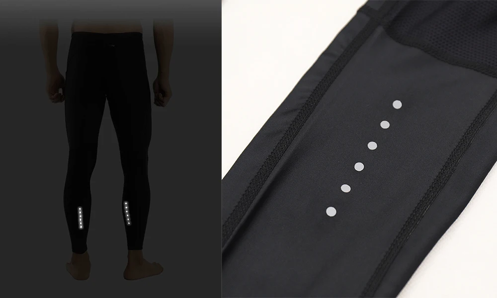 ARSUXEO Men's Compression Running Pants Training Pants Fitness Leggings Tights Sports Trousers Reflective Spring Autumn P9018