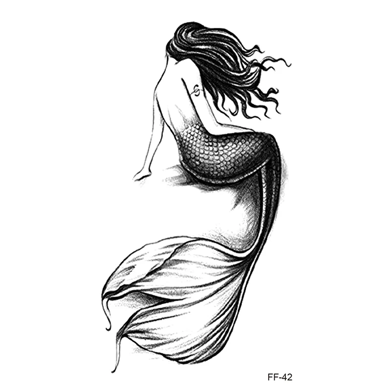 Водостойкая Татуировка наклейка боди арт рука грудь перо временный рисунок