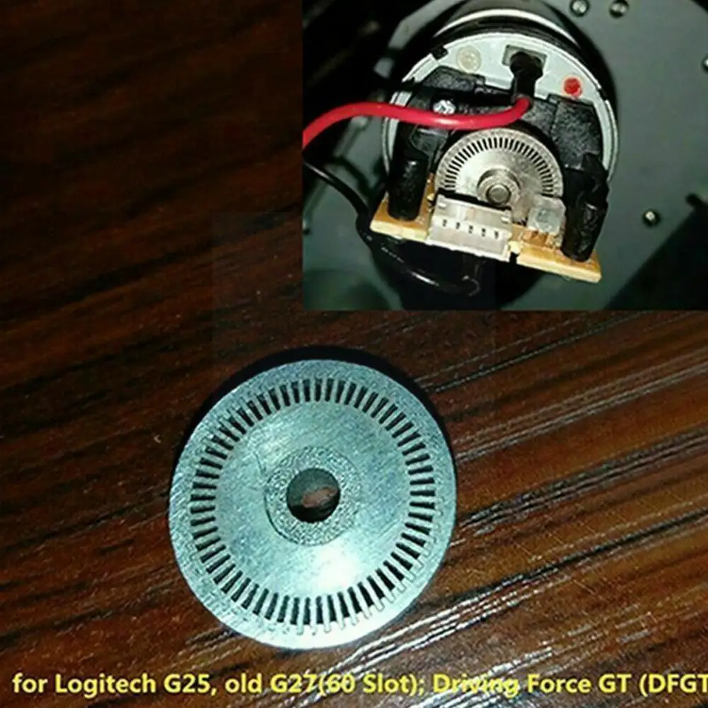 

60 Slot Steering Wheel Optical Encoder for Logitech Old Force Game GT Car Racing G25 Driving G27(60 (DFGT) Slot) V2L7