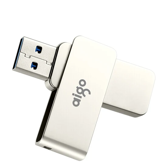 Высокоскоростной USB флеш накопитель Aigo 4 ГБ 8 металлический вращающийся