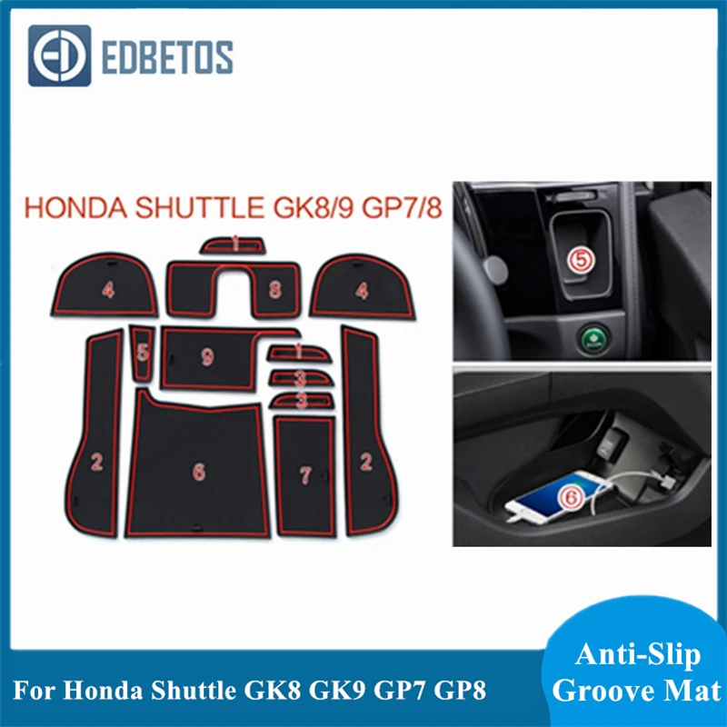 Противоскользящий коврик для салона автомобиля гелевый резиновый дверей HONDA