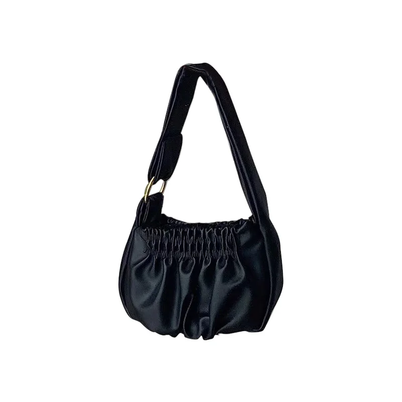 

Luzi 2021 spring and summer Korean new pleated bag versatile high-grade underarm bag single shoulder hand-held women's bag