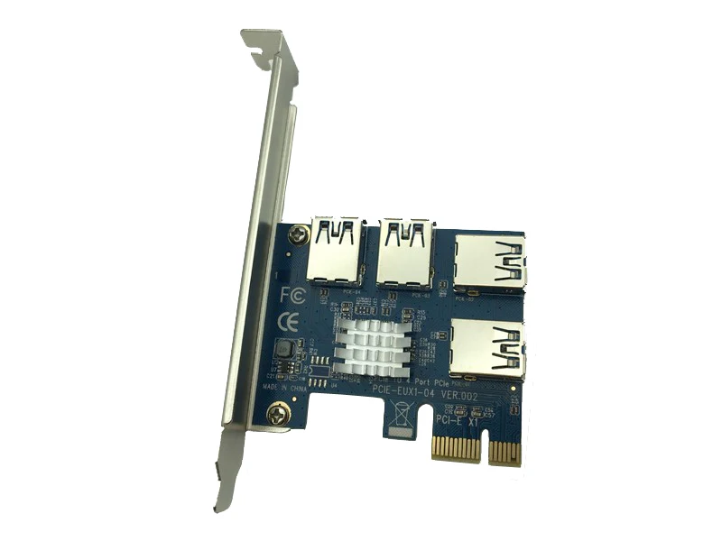 Горячая PCI Express Riser Card E 1x к 16x1 4 PCIE USB 3 0 разъем мультипликатор концентратор адаптер