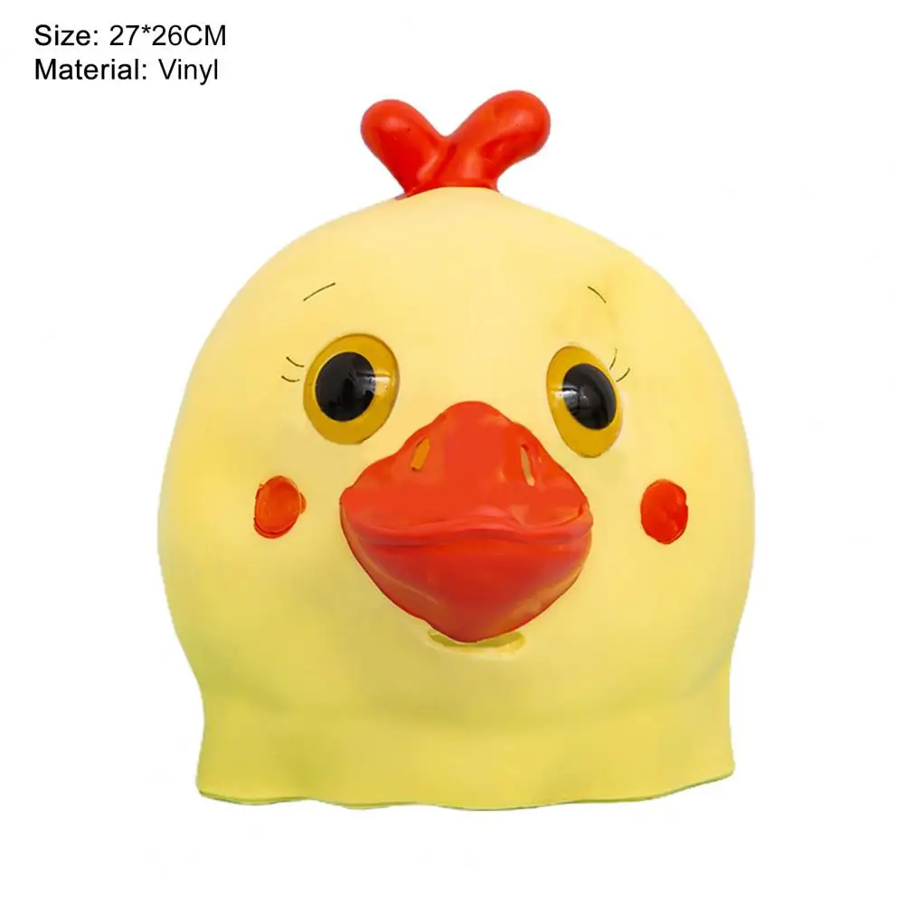 

Creative Tricky Headgear Cartoon Performance Props Vinyl Duck Head Costume Headgear for Festival