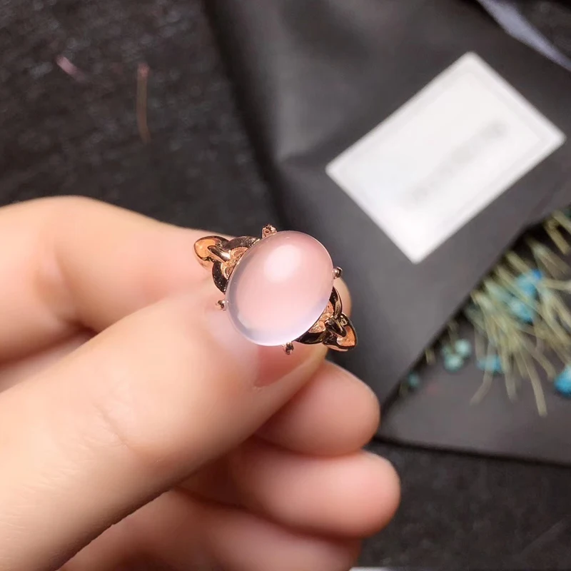 Ювелирные изделия CoLife 100% натуральное розовое кварцевое кольцо для вечерние 8 мм *