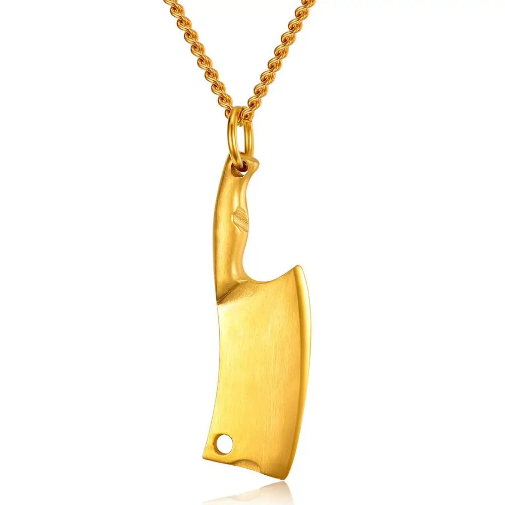 Новый полированный кухонный нож из нержавеющей стали кулон цепочка шеф-повара