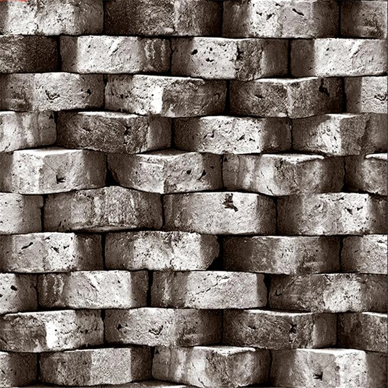 

beibehang Stone pattern 3d three-dimensional bump brick brick pattern brick new Chinese antique vintage Chinese style wallpaper