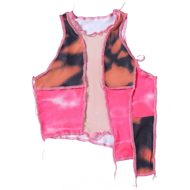 

2021 Summer Sexy Bandage Cut Out Hole Crop Tops Women Camis 2021 Summer Y2K Punk Style Ribbed Knitting Tank Top Club Wear Mujer