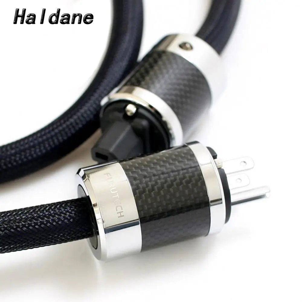 Haldane HIFI Carbon Fiber Power Cord PS-950-18 Power Supply Cable AC Power Cord with FURUTECH Socket Connector AC Cable Line images - 6
