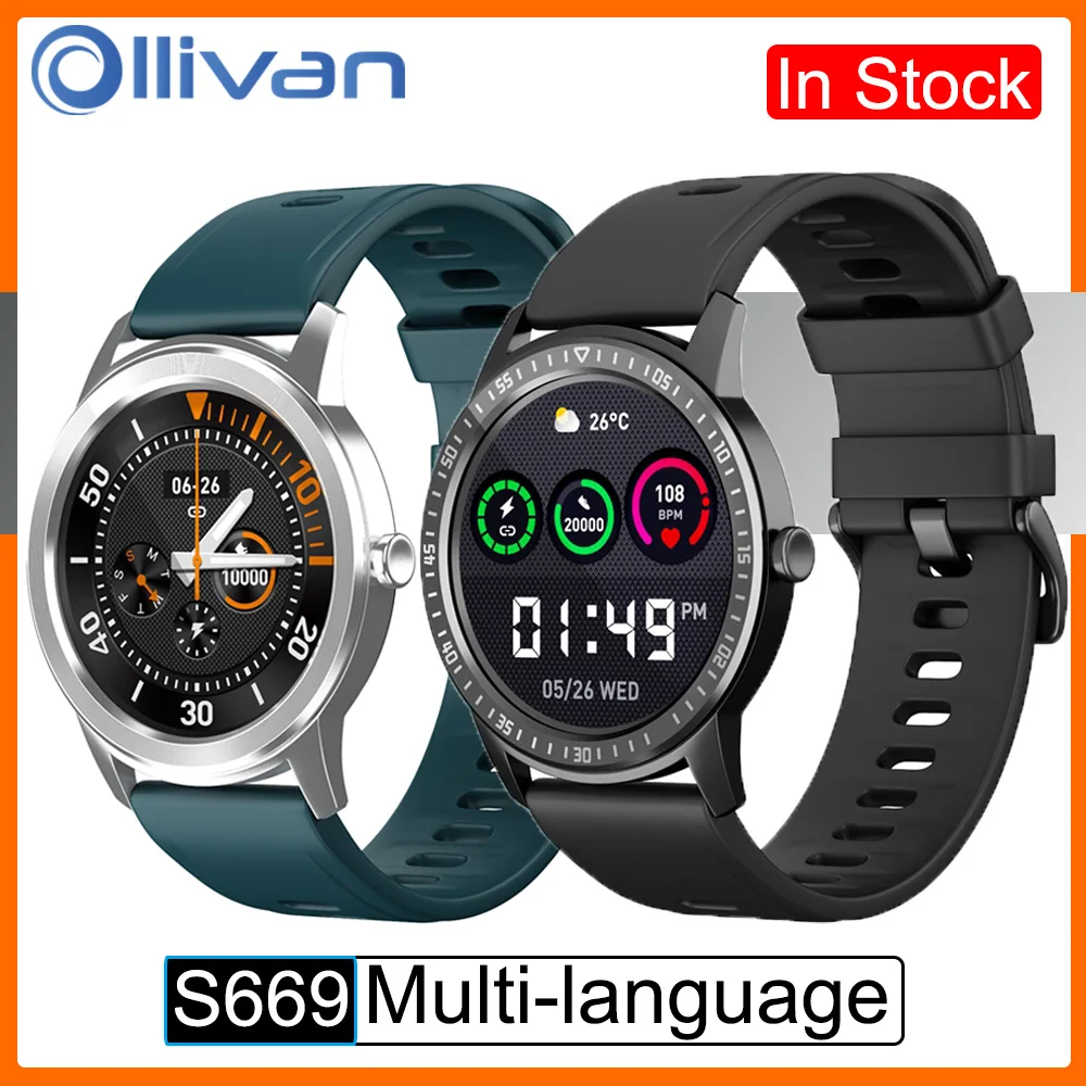 

HANGRUI New Global Version Smart Watch IP67 Waterproof Smartwatch Men Women Sport Fitness Heart Rate Bracelet For iOS Android