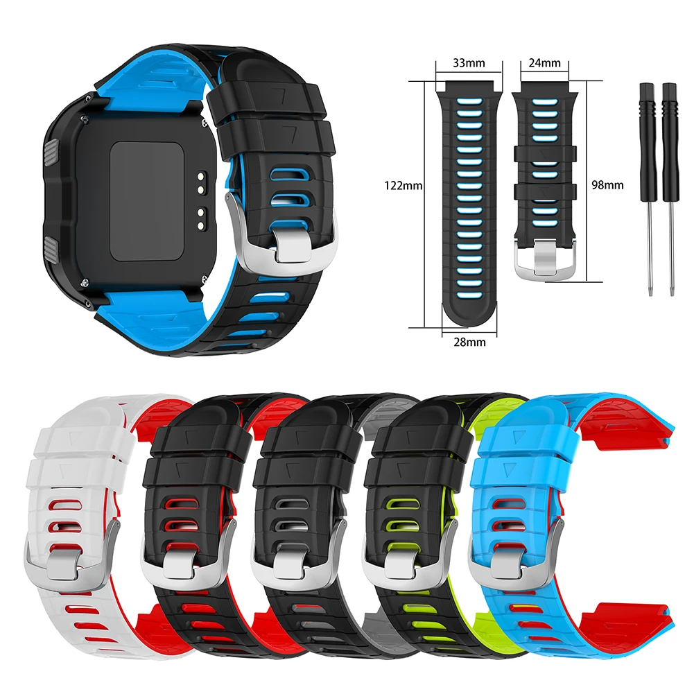 Силиконовый сменный ремешок для наручных часов Garmin Forerunner 920XT браслет бега