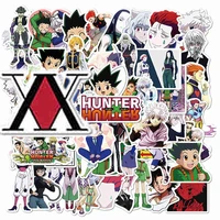 103050pcs hunter x hunter stickers kids fridge japan anime sticker set pack childrens phone skateboard stickers for cans car