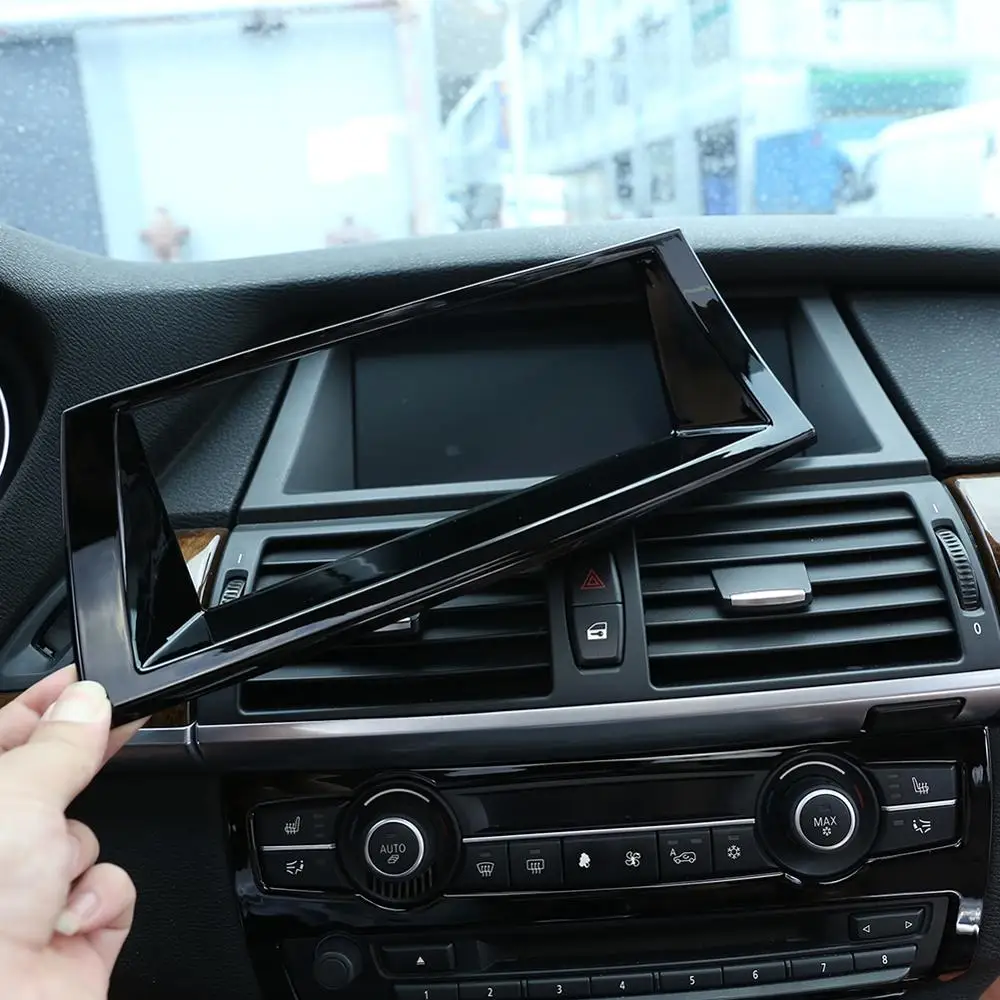 Глянцевая черная рамка из АБС пластика для автомобильной навигации внутренняя