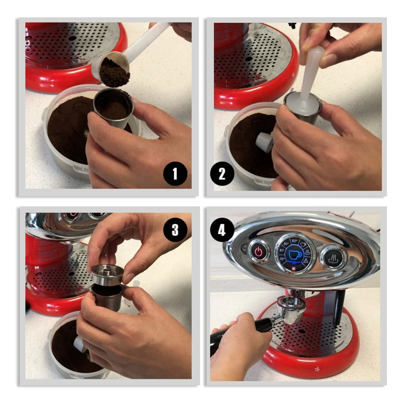 Многоразовая кофейная подставка из нержавеющей стали для кофе illy экологически