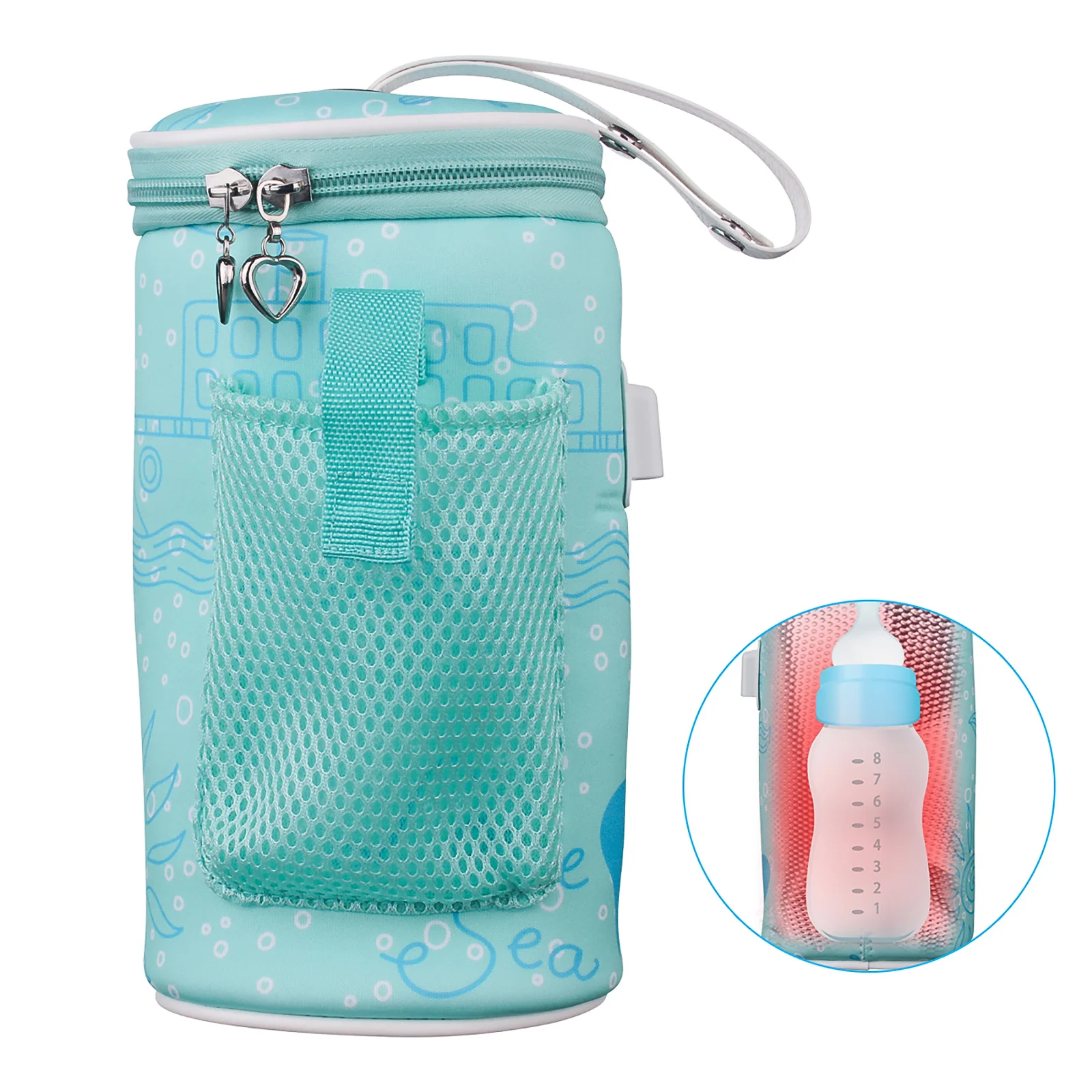 

USB Portable Baby Infant Bottle Warmer Travel Mug Milk Warmer Heater Feeding Bottle Baby Nursing Bottle Insulated Storage Bag