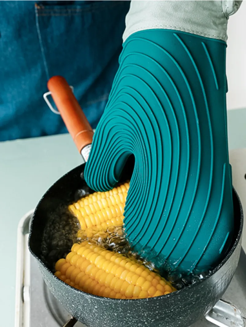 Силиконовая перчатка безопасные кухонные утолщенные перчатки для приготовления