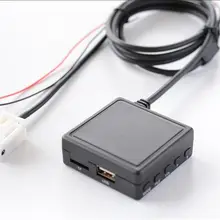 Bluetooth 5.0 Handsfree  Microphone Aux-in USB Flash TF Slot Audio Auxiliary Adapter for Citroen C5 C6 C8 C2 C3 Car RD4 Radio
