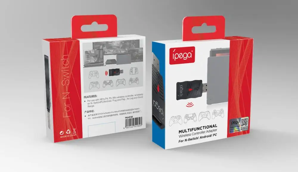 Беспроводной адаптер для ПК с приемником Bluetooth и USB конвертер Nintendo NS Switch Pro/PS3/4/WI Fi