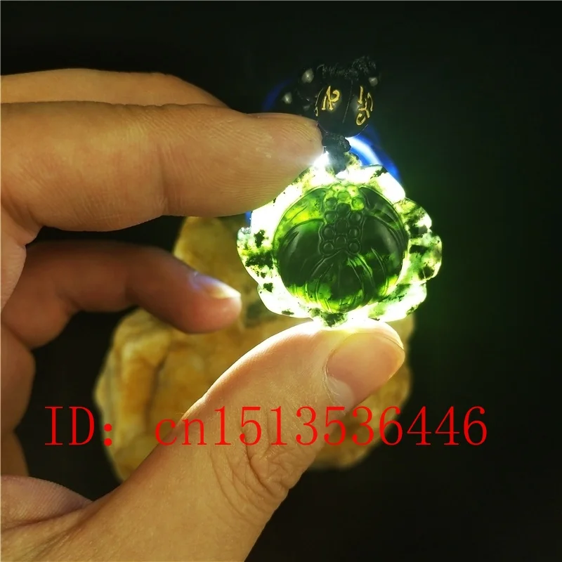 Сертифицированное китайское ожерелье из натурального черного и зеленого