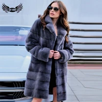 bffur 2022 women real mink fur coat natural full pelt genuine mink fur coats lapel collar winter warm fur jacket women luxury