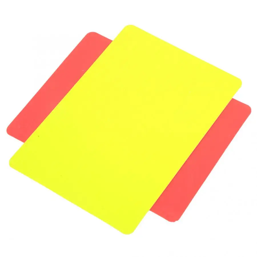 1 пара профессиональных красных и желтых карт для игры в футбол инструмент рефери