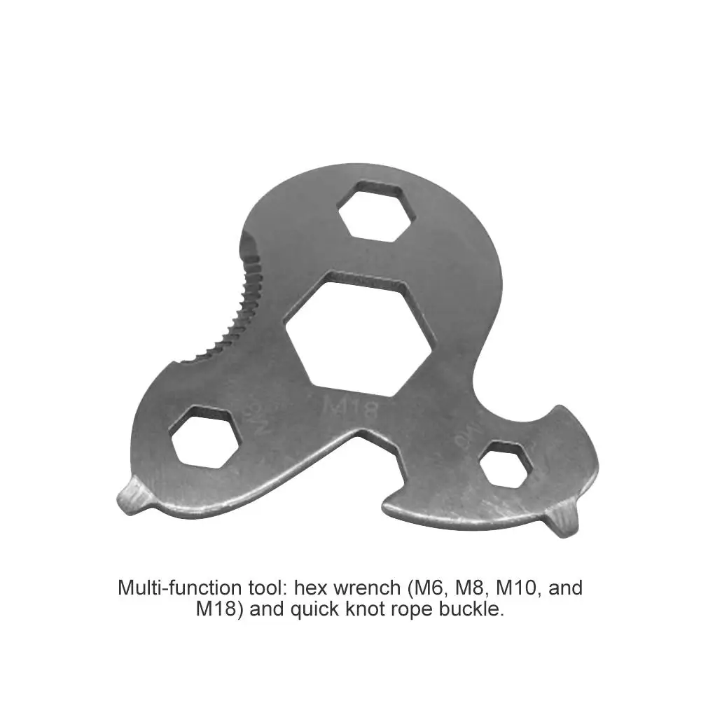 

Durable Quick Knot Rope Buckle Delicate Design Multifunctional Outdoor EDC Tool Quick Knot Rope Buckle M6 M8 M10 M18 Hex Wrench