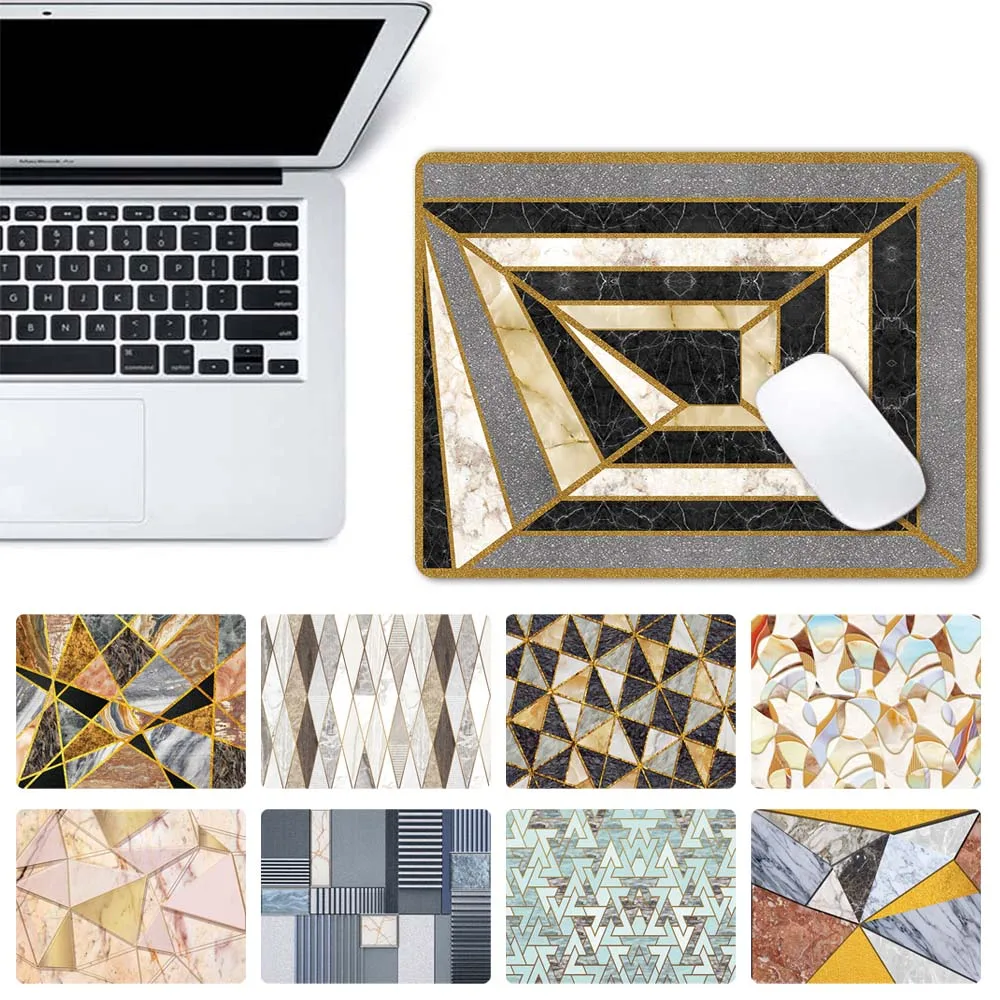 

Anti-Skid Leather Mouse Pad Thickened PU Waterproof Print Pattern Office Mouse Pad Gaming Desktop Mouse Pad Simple Mouse Mats