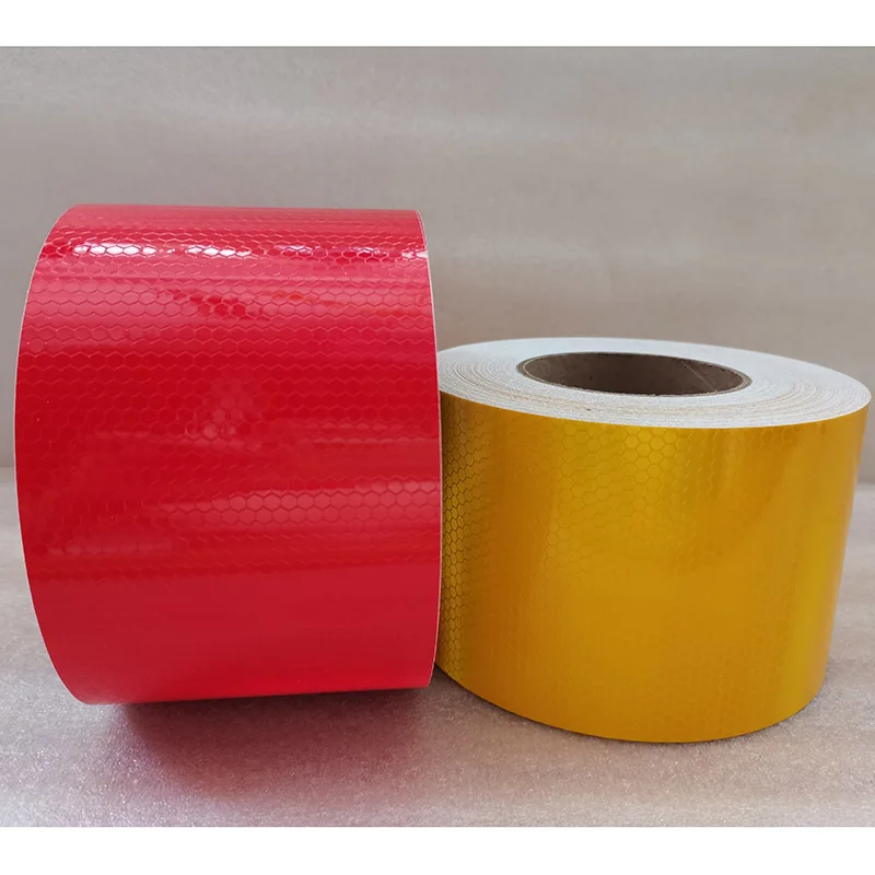 

20cmx50m PVC Car Reflective Tape Fluorescent Motorcycle Reflective Stickers Adhesive Tape Film Car Road Warning Tape Stickers