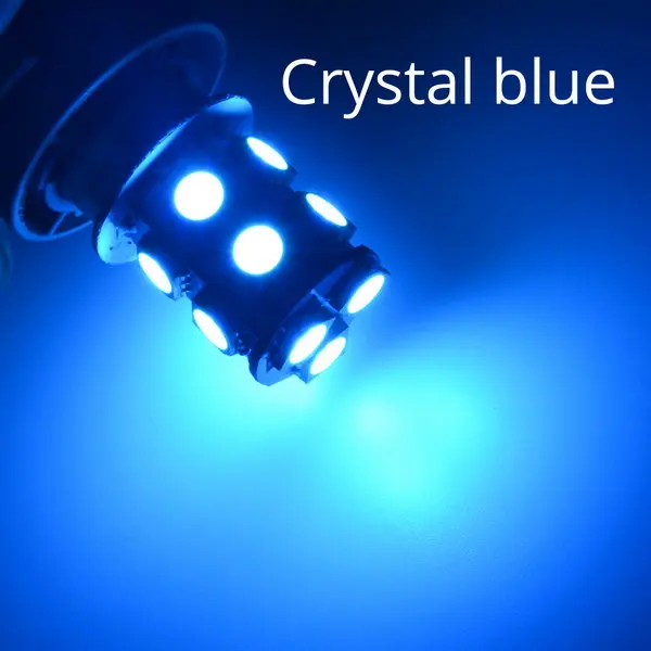 Crystal Blue 1X BA9S P21W 5050 13Led 1156 BA15S Автомобильные светодиодные поворотные сигнальные огни, тормозные задние лампы, автомобильные парковочные задние лампы заднего хода, DC 12 В - Испускаемый цвет: Crystal Blue