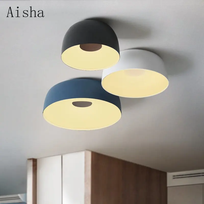 Nordic Ceiling Light Macron LED Ceiling Lamp  Simple Dining Bar Counter Study Bedroom  Living Room Clothing Store Lighting