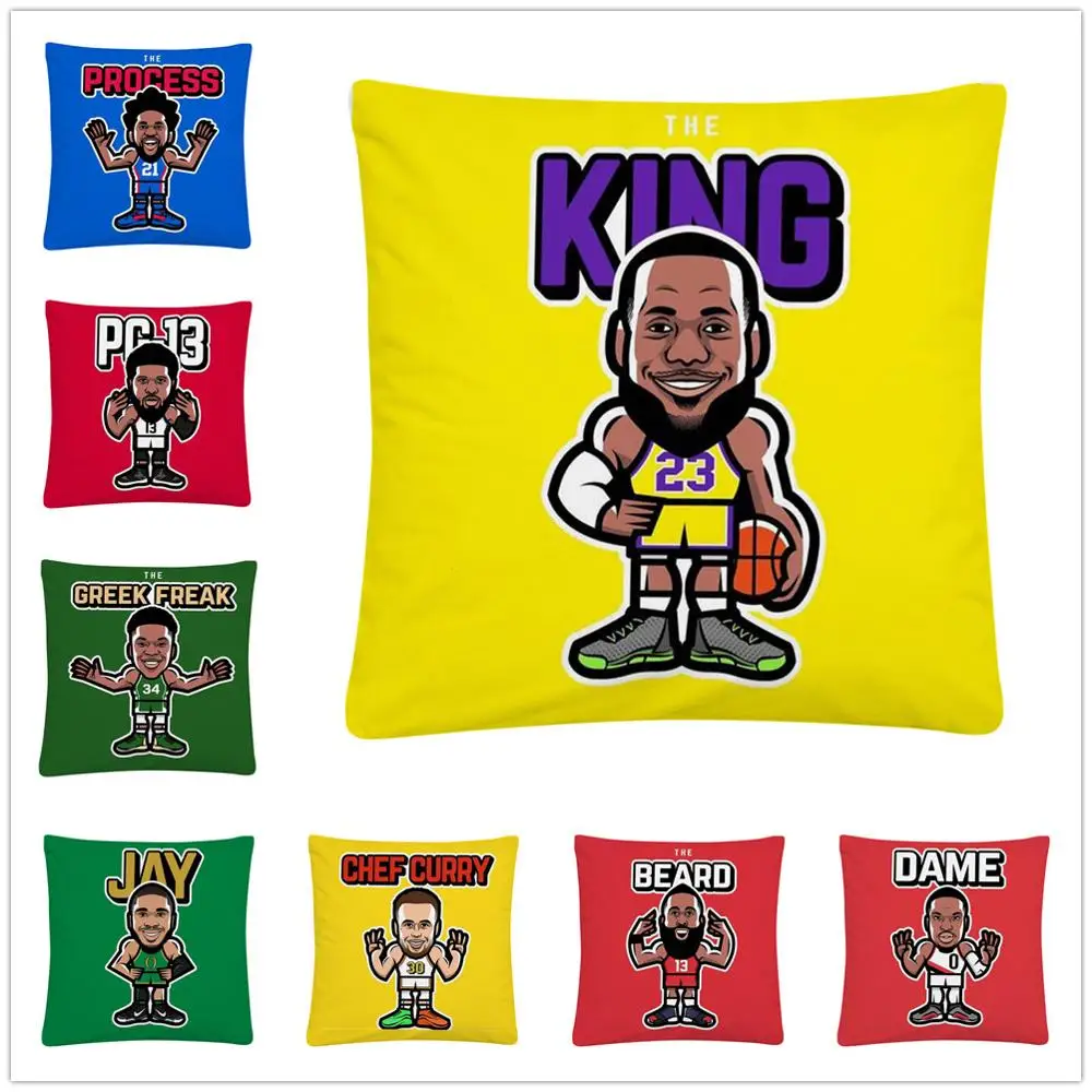 Баскетбольная звезда домашний мультяшный узор мягкая короткая плюшевая