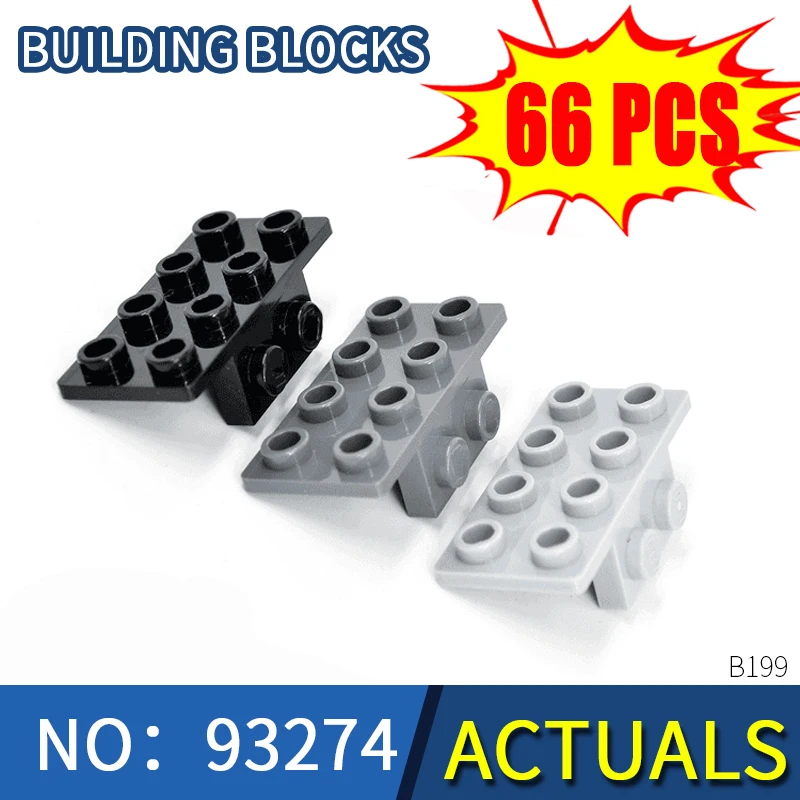 KAZI 93274 legoinglys кронштейн 1x2 2x4 строительные блоки технические детали строительный