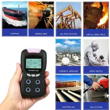 Combustible Gas, Oxygen, Hydrogen Sulfide, Carbon Monoxide Gas Leak Detector Gas Analyzer Security Explosion-Proof Device