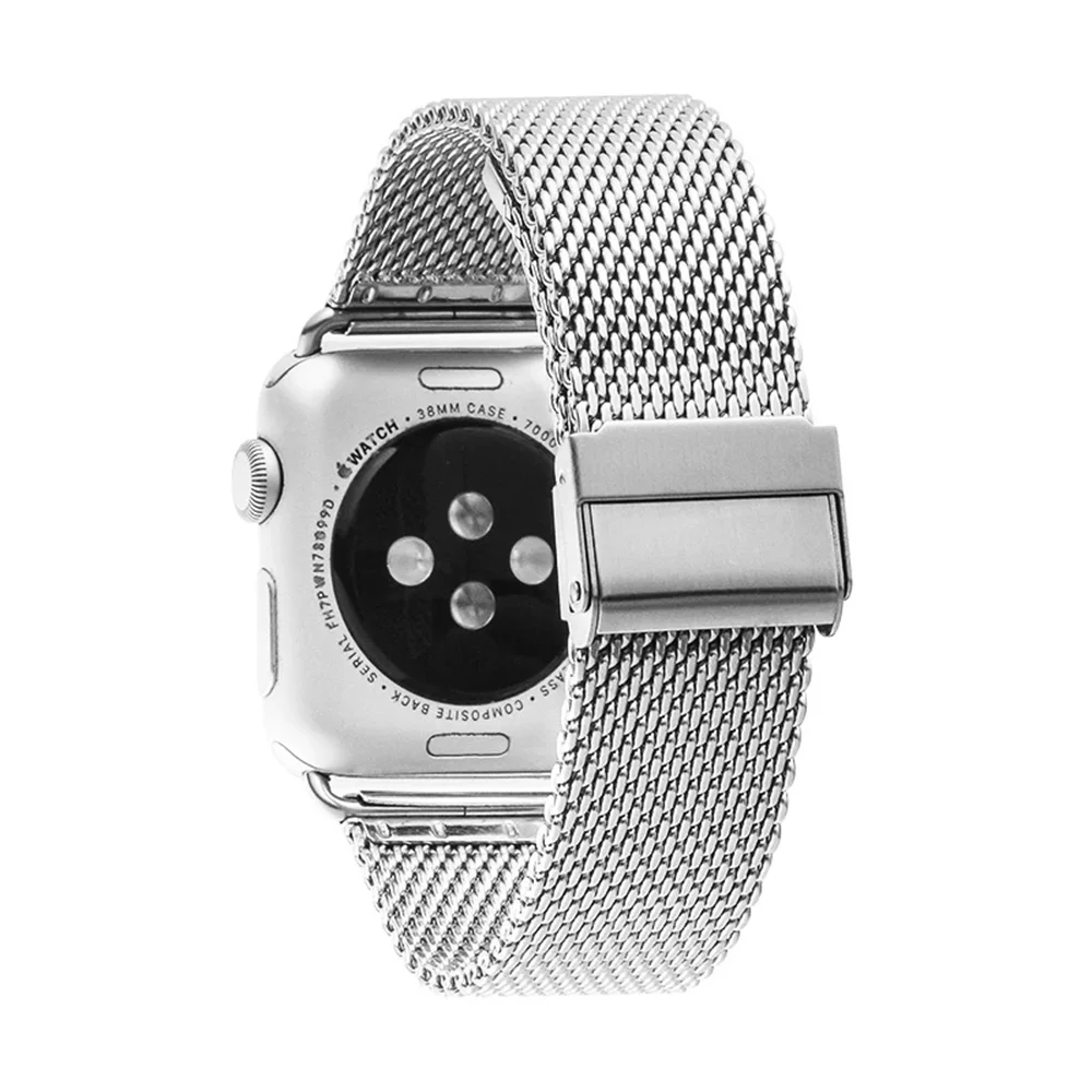 

Stainless Steel Milanese Loop Watchband,For Apple Watch Series 1/2/3 42mm 38mm Bracelet Strap for Iwatch Series 4 40mm 44mm Band