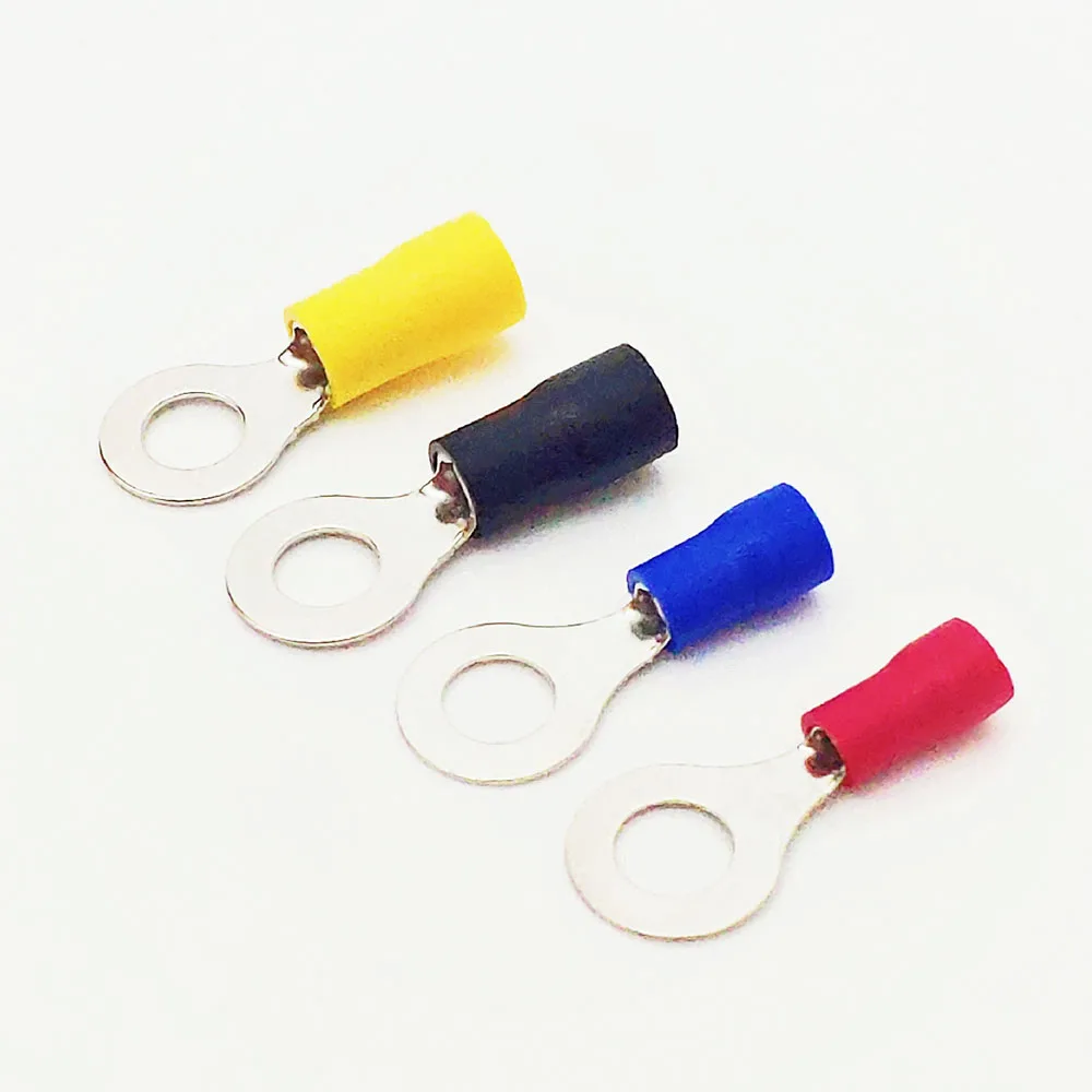 Фотоэлемент красного цвета кольцевая Изолированная клемма для кабеля