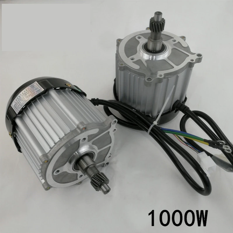 Electric three-wheeled or four-wheeled vehicle, permanent magnet DC brushless motor 1000W