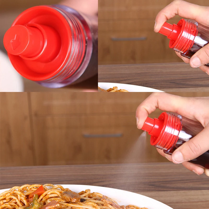 

Quantitative Oil Bottles Double Head Soy Sauce Vinegar Pots Leak-proof Seasoning Tool Transparent Bottle Kitchen Gadgets Tools
