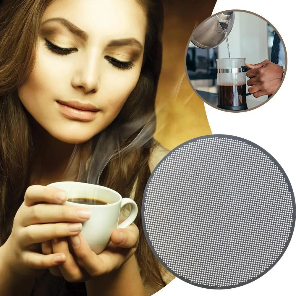 

Steel Reusable Coffee Metal Filter For Aeropress French Coffee Accessories Filter Press Maker Tools M8R7