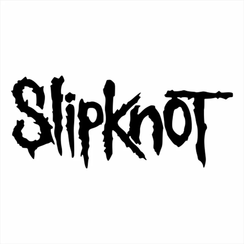 

Personality Car Stickers Slipknot Word Decal Decoration Vinyl Waterproof Sunscreen Accessories Black White,15cm*8cm