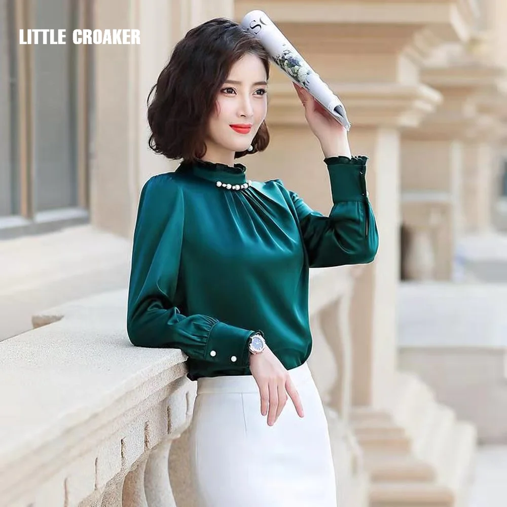 

Long Sleeve Chiffon Blouse Shirt Blouse Women Blusas Mujer De Moda 2021 Blouses Femme Stand Collar Blouse Tops Women Blusas