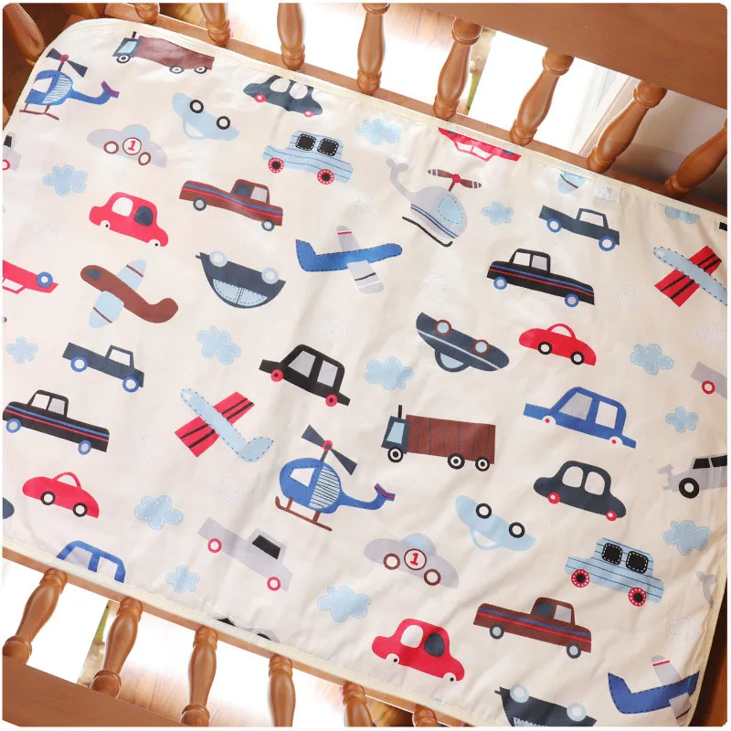 Waterproof Crib Sheet Baby Urine Changing Mat Cotton Reusable Infant Change Diaper Pad Cover Washable Newborn Bed Nappy Mattress |