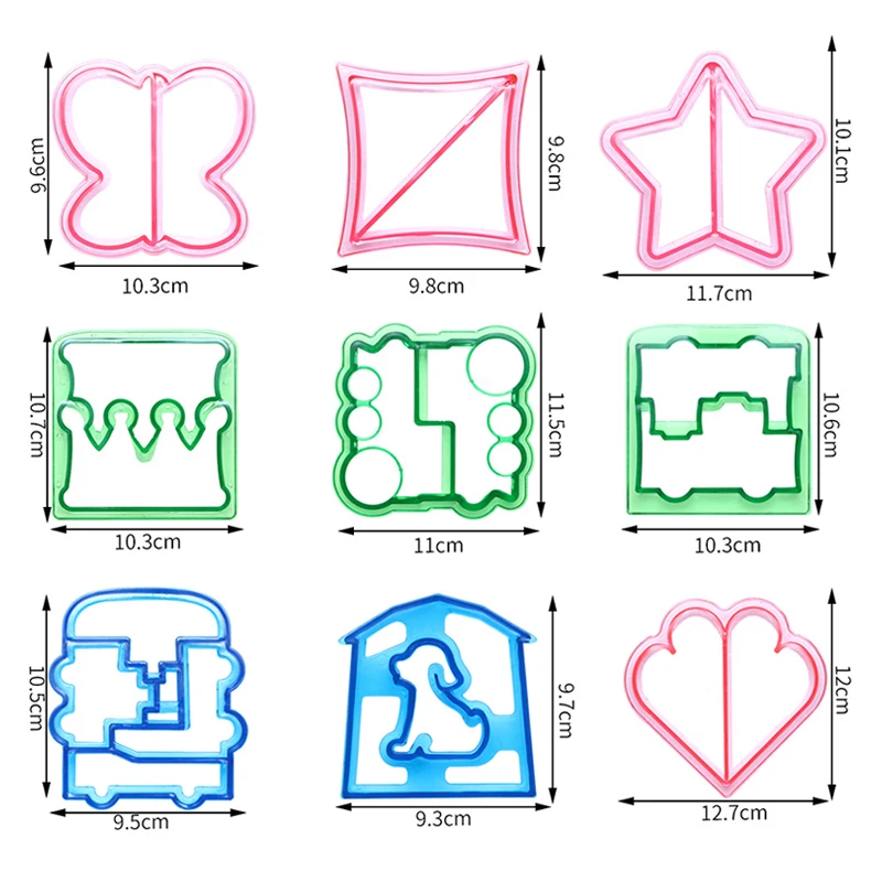 

Bread Cutter Mold Plastic DIY Cake Toast Mould Animal Shapes Kids Bento Lunch Sandwich Cutter Molds Home Kitchen Baking Tools