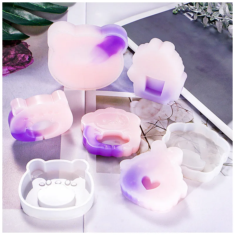 Хрустальные ювелирные изделия силиконовая форма мультфильм цыпленок медведь